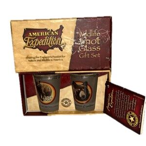 American Expedition Wildlife Shot Glass Gift Set